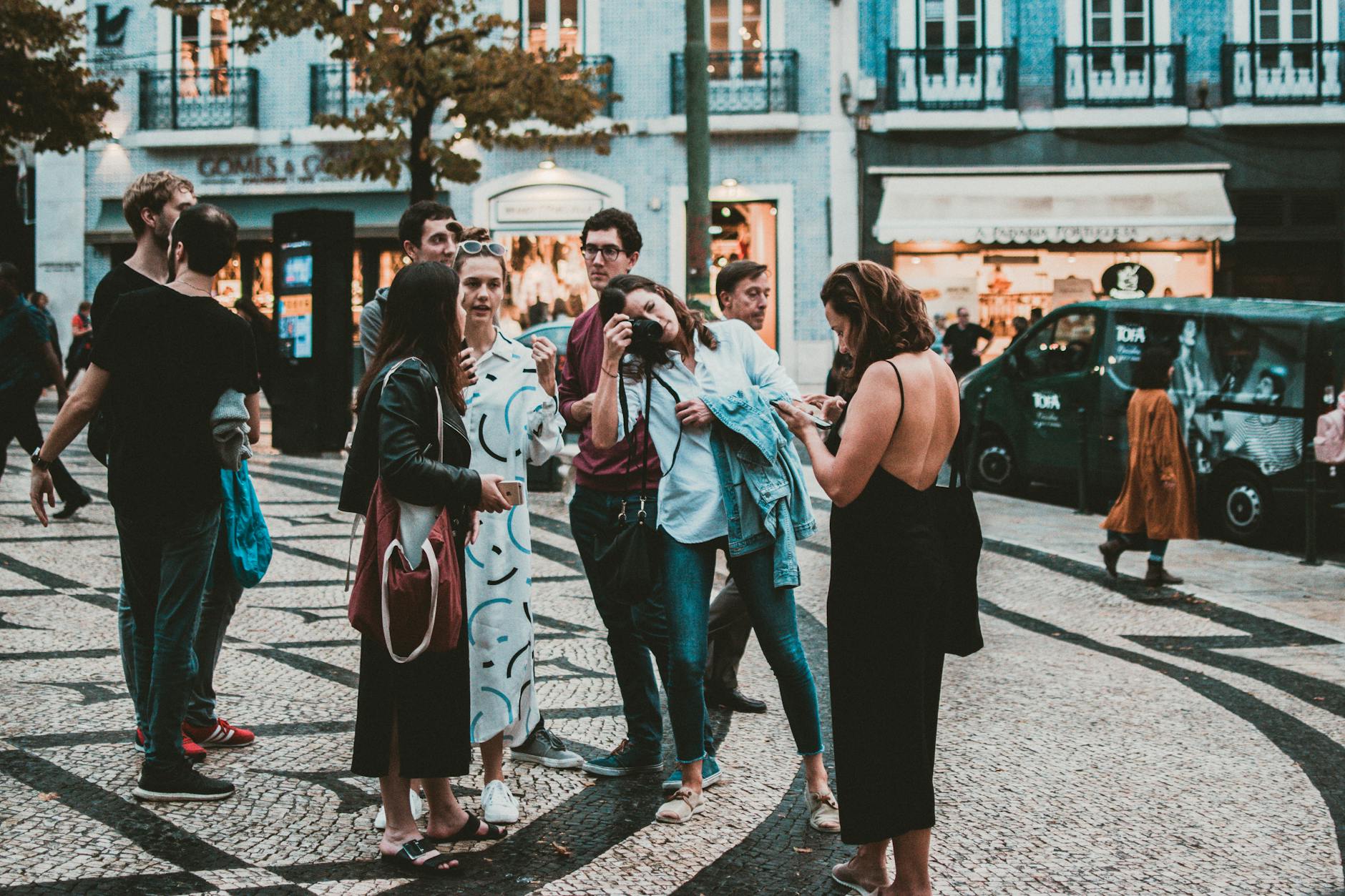 group of people standing outdoors